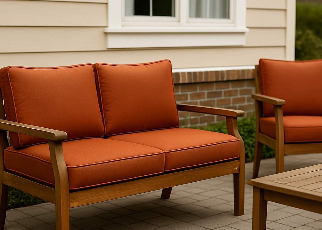 Изготовление и пошив подушек для мебели на террасу под заказ